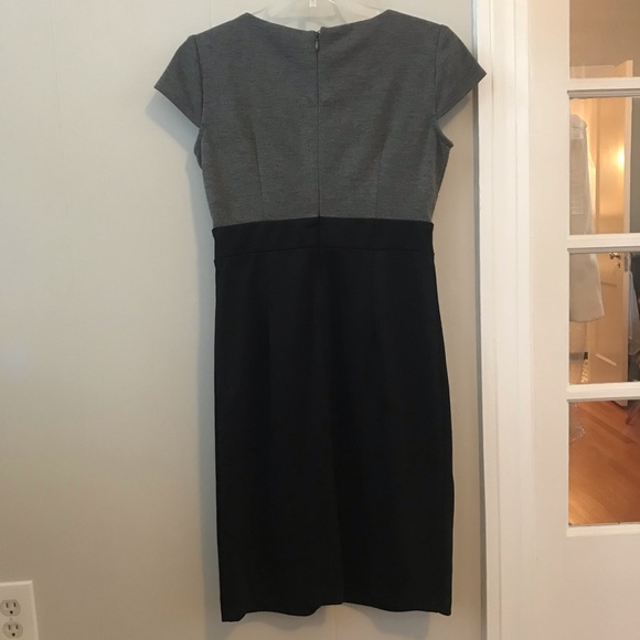 Black and Grey Cap Sleeve Dress- Perfect for Work! - Picture 4 of 4